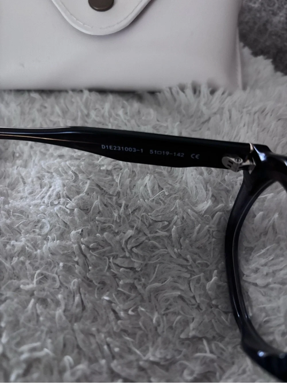 Dollger Round Black Tortoiseshell Eyeglasses with White Case